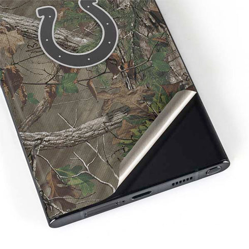 NFL Indianapolis Colts Realtree Xtra Green Camo Galaxy S22 Ultra Skin