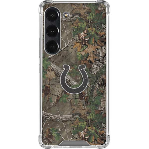 NFL Indianapolis Colts Realtree Xtra Green Camo Galaxy S23 Clear Case