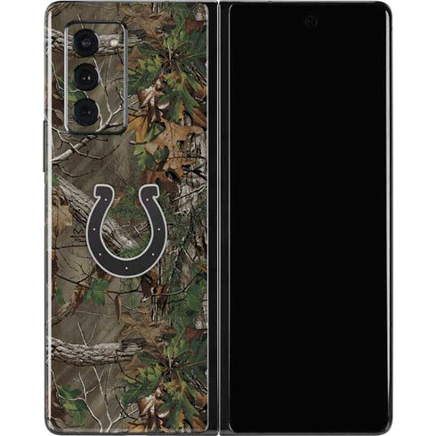 NFL Indianapolis Colts Realtree Xtra Green Camo Galaxy Z Fold2 5G Skin