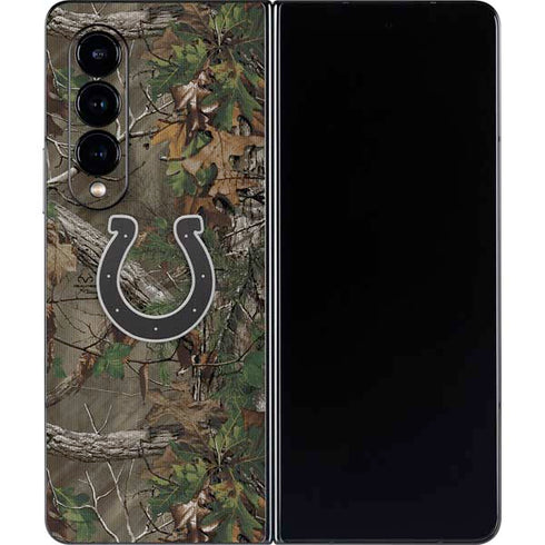 NFL Indianapolis Colts Realtree Xtra Green Camo Galaxy Z Fold4 5G Skin