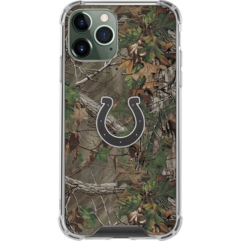 NFL Indianapolis Colts Realtree Xtra Green Camo iPhone 11 Pro Max Clear Case