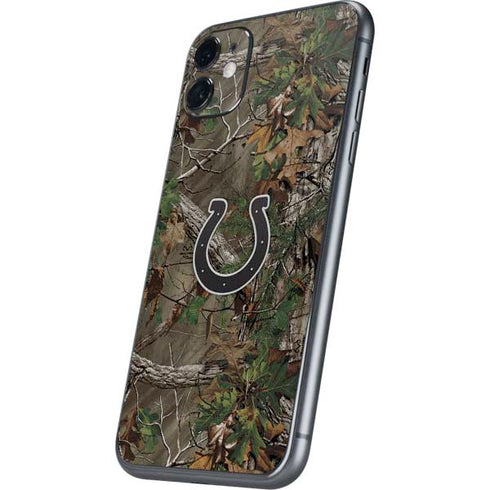 NFL Indianapolis Colts Realtree Xtra Green Camo iPhone 11 Skin