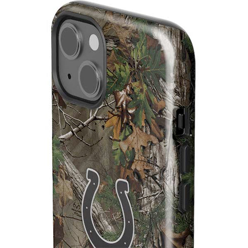 NFL Indianapolis Colts Realtree Xtra Green Camo iPhone 15 Plus Impact Case