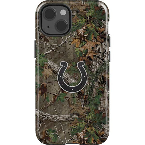 NFL Indianapolis Colts Realtree Xtra Green Camo iPhone 15 Impact Case