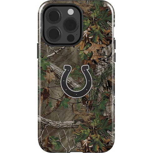 NFL Indianapolis Colts Realtree Xtra Green Camo iPhone 15 Pro Impact Case