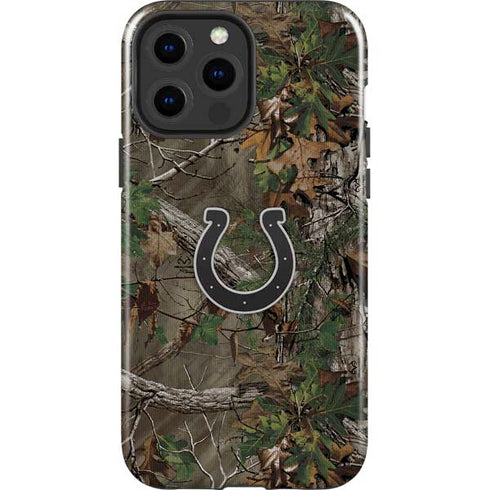 NFL Indianapolis Colts Realtree Xtra Green Camo iPhone 15 Pro Max Impact Case