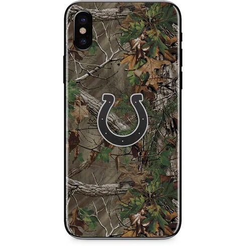 NFL Indianapolis Colts Realtree Xtra Green Camo iPhone XS Skin
