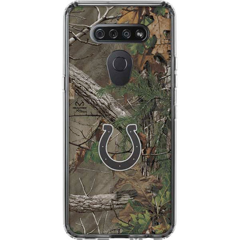 NFL Indianapolis Colts Realtree Xtra Green Camo LG K51/Q51 Clear Case