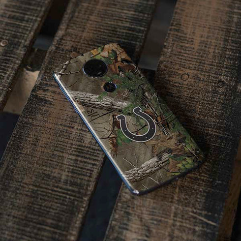 NFL Indianapolis Colts Realtree Xtra Green Camo Moto E5 Plus Skin