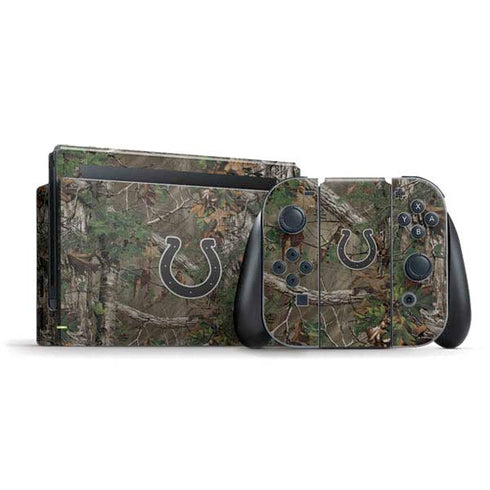 NFL Indianapolis Colts Realtree Xtra Green Camo Nintendo Switch Bundle Skin