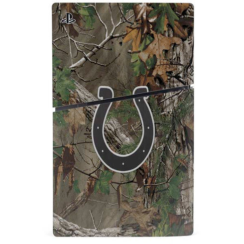 NFL Indianapolis Colts Realtree Xtra Green Camo PS5 Slim Disk Console Skin