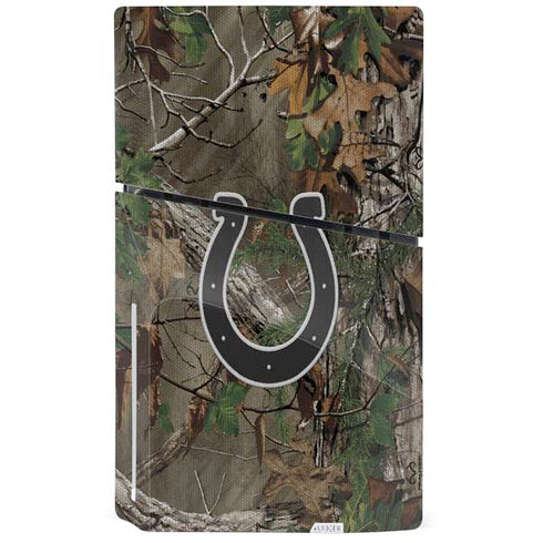 NFL Indianapolis Colts Realtree Xtra Green Camo PS5 Slim Disk Console Skin