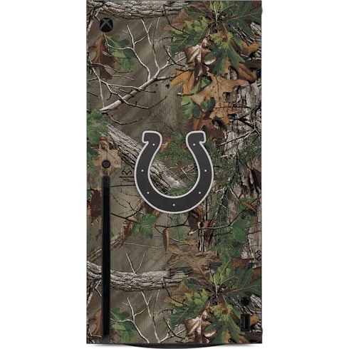 NFL Indianapolis Colts Realtree Xtra Green Camo Xbox Series X Console Skin