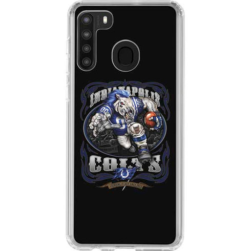 Liquid Blue NFL Indianapolis Colts Running Back Galaxy A21 Clear Case