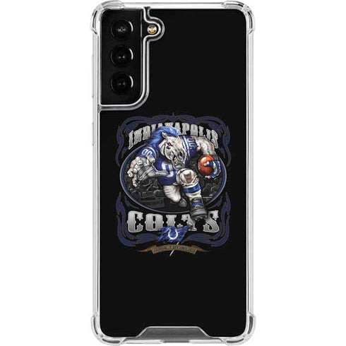 Liquid Blue NFL Indianapolis Colts Running Back Galaxy S21 FE Clear Case