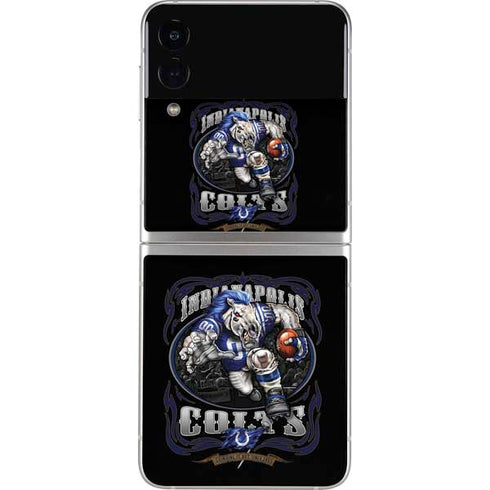 Liquid Blue NFL Indianapolis Colts Running Back Galaxy Z Flip3 5G Skin