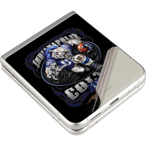Liquid Blue NFL Indianapolis Colts Running Back Galaxy Z Flip3 5G Skin