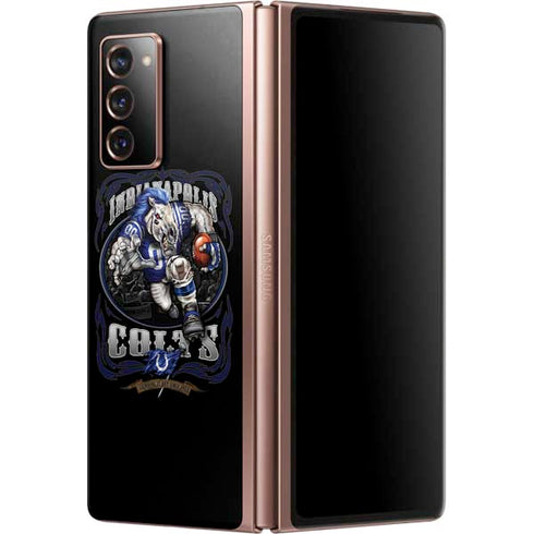 Liquid Blue NFL Indianapolis Colts Running Back Galaxy Z Fold2 5G Skin