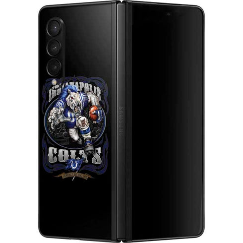 Liquid Blue NFL Indianapolis Colts Running Back Galaxy Z Fold3 5G Skin