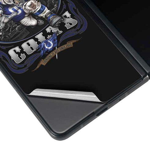 Liquid Blue NFL Indianapolis Colts Running Back Galaxy Z Fold4 5G Skin