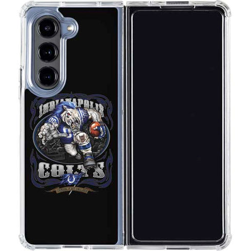 Liquid Blue NFL Indianapolis Colts Running Back Galaxy Z Fold5 5G Clear Case