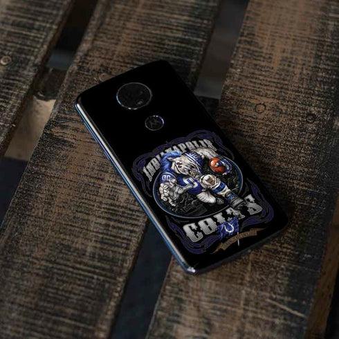 Liquid Blue NFL Indianapolis Colts Running Back Moto E5 Plus Skin