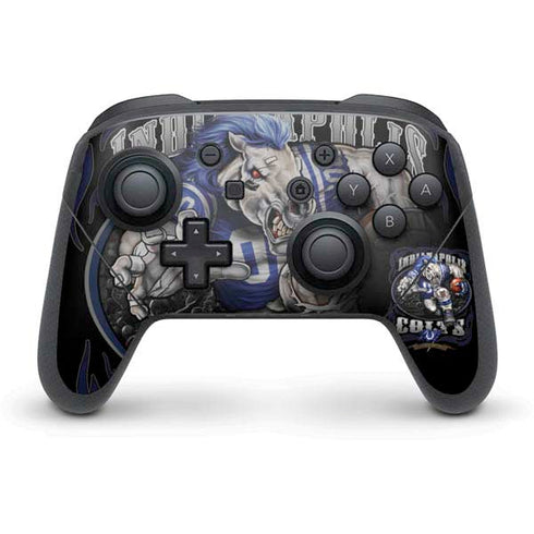 Liquid Blue NFL Indianapolis Colts Running Back Nintendo Switch Pro Controller Skin