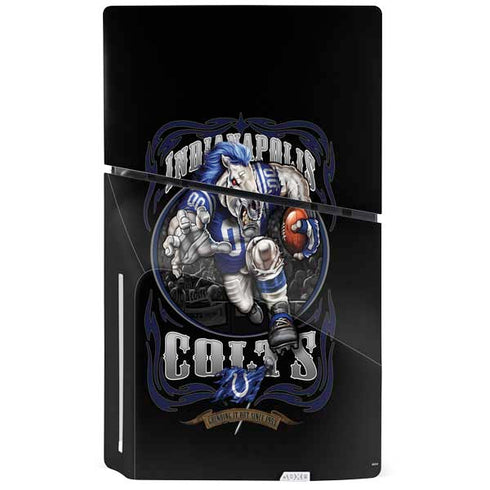 Liquid Blue NFL Indianapolis Colts Running Back PS5 Slim Disk Console Skin