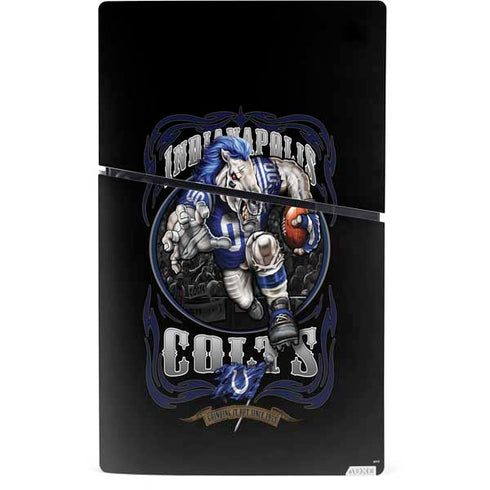 Liquid Blue NFL Indianapolis Colts Running Back PS5 Slim Digital Edition Bundle Skin