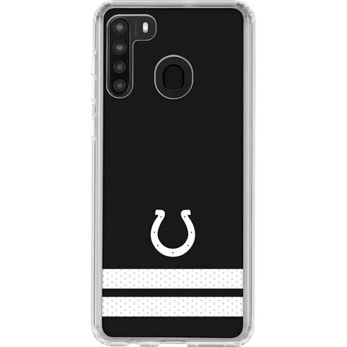 NFL Indianapolis Colts Shutout Galaxy A21 Clear Case