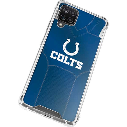 NFL Indianapolis Colts Team Jersey Galaxy A12 Clear Case