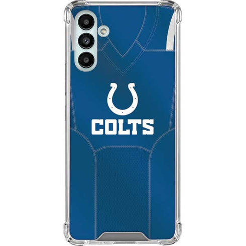 NFL Indianapolis Colts Team Jersey Galaxy A13 5G Clear Case