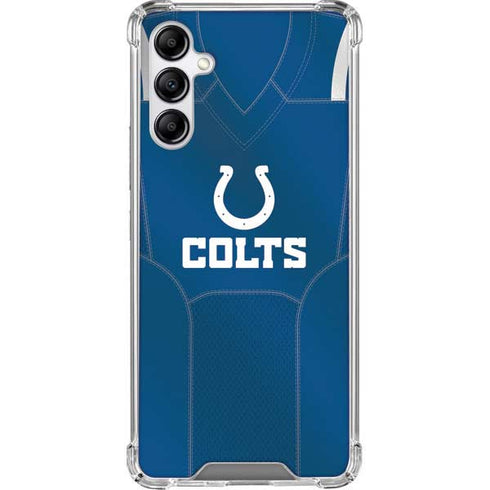 NFL Indianapolis Colts Team Jersey Galaxy A14 5G Clear Case
