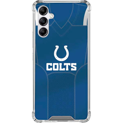 NFL Indianapolis Colts Team Jersey Galaxy A15 5G Clear Case