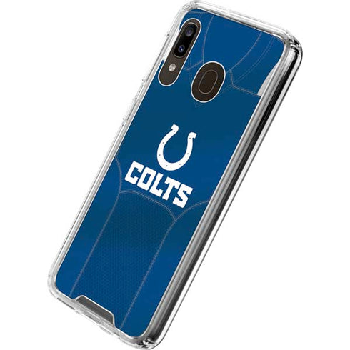 NFL Indianapolis Colts Team Jersey Galaxy A30 Clear Case