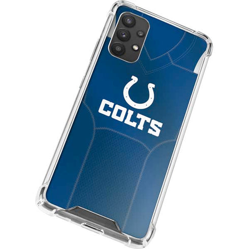 NFL Indianapolis Colts Team Jersey Galaxy A32 5G Clear Case