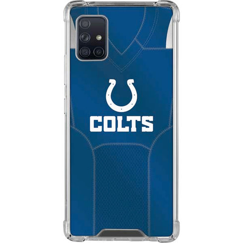 NFL Indianapolis Colts Team Jersey Galaxy A51 5G Clear Case