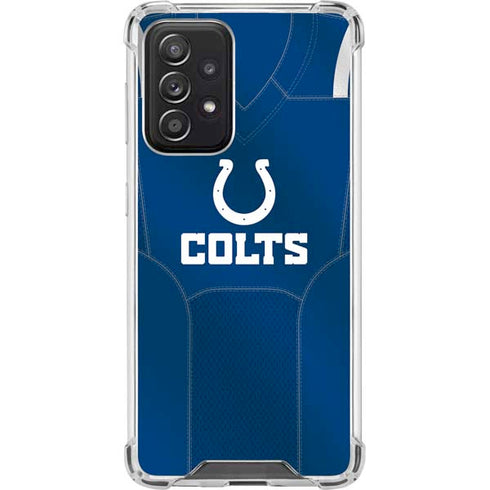 NFL Indianapolis Colts Team Jersey Galaxy A52 5G Clear Case