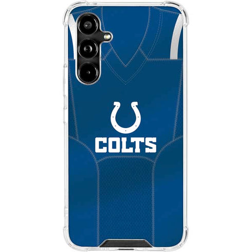 NFL Indianapolis Colts Team Jersey Galaxy A54 5G Clear Case