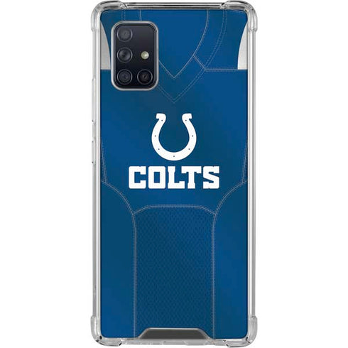 NFL Indianapolis Colts Team Jersey Galaxy A71 5G Clear Case
