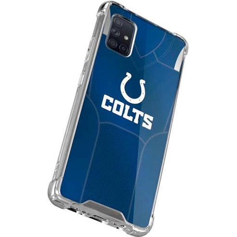 NFL Indianapolis Colts Team Jersey Galaxy A71 5G Clear Case