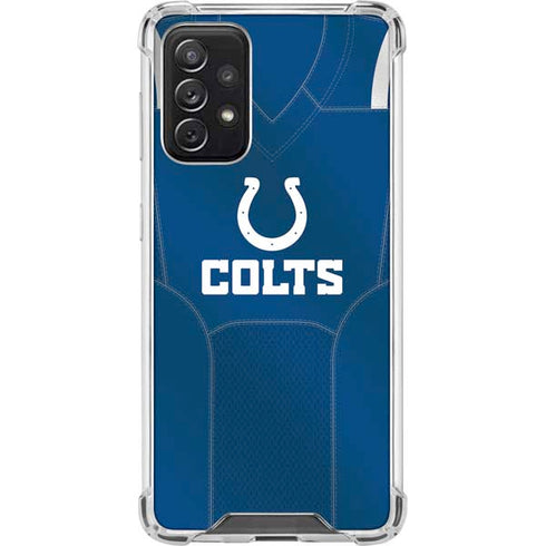 NFL Indianapolis Colts Team Jersey Galaxy A72 5G Clear Case