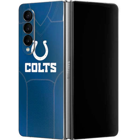 NFL Indianapolis Colts Team Jersey Galaxy Z Fold4 5G Skin