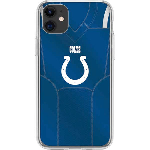 NFL Indianapolis Colts Team Jersey iPhone 11 Clear Case