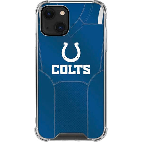 NFL Indianapolis Colts Team Jersey iPhone 15 Plus Clear Case