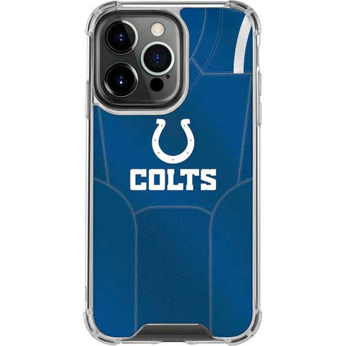 NFL Indianapolis Colts Team Jersey iPhone 14 Pro Clear Case