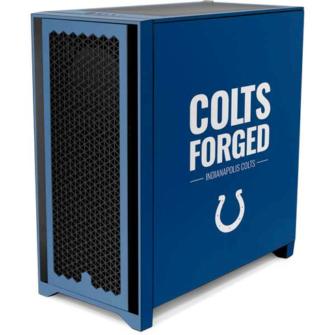 NFL Indianapolis Colts Team Motto Corsair 4000D Tempered Glass Mid-Tower ATX Case Skin