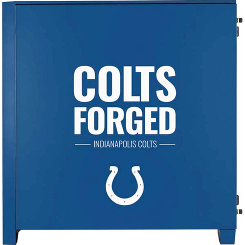 NFL Indianapolis Colts Team Motto Corsair 4000D Tempered Glass Mid-Tower ATX Case Skin