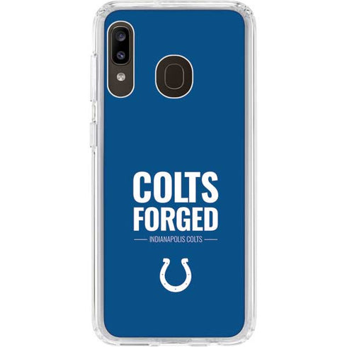 NFL Indianapolis Colts Team Motto Galaxy A20 Clear Case