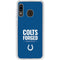 NFL Indianapolis Colts Team Motto Galaxy A20 Clear Case